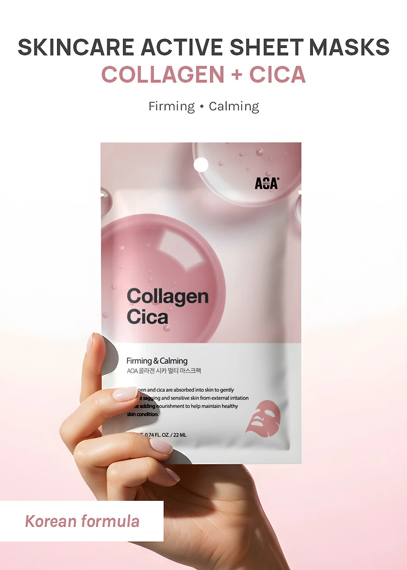 AOA Skin Collagen + Cica Sheet Mask