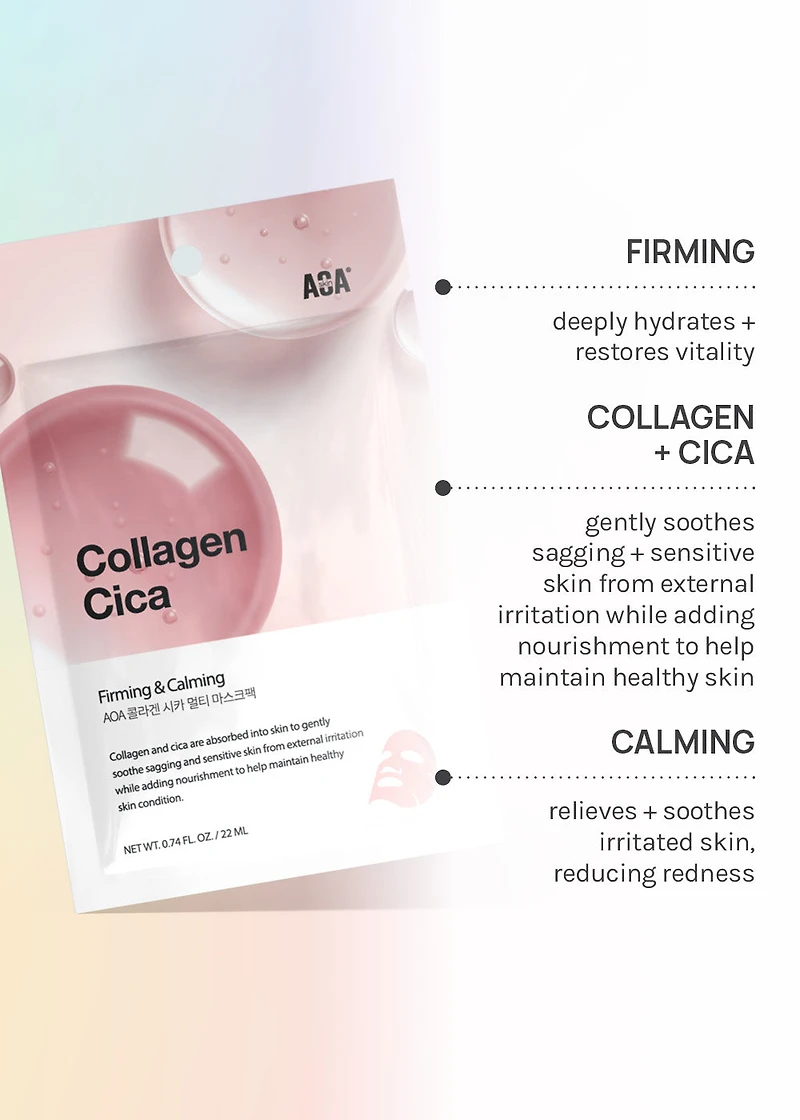 AOA Skin Collagen + Cica Sheet Mask