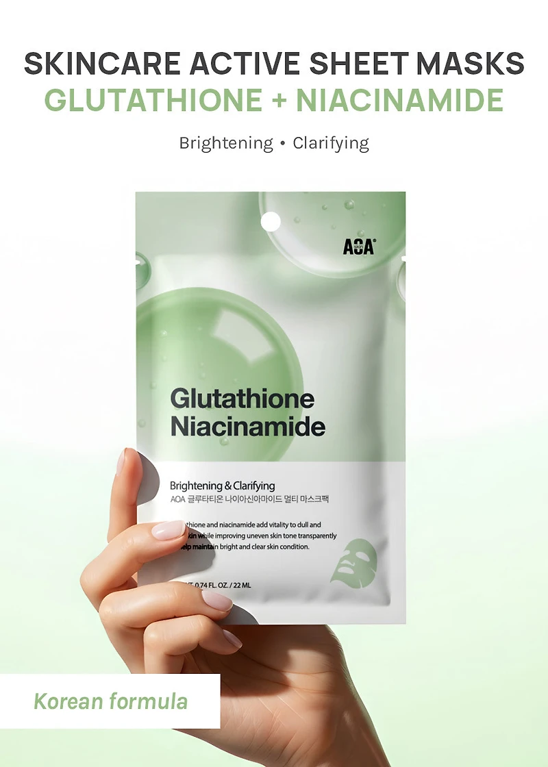 AOA Skin Glutathione + Niacinamide Sheet Mask