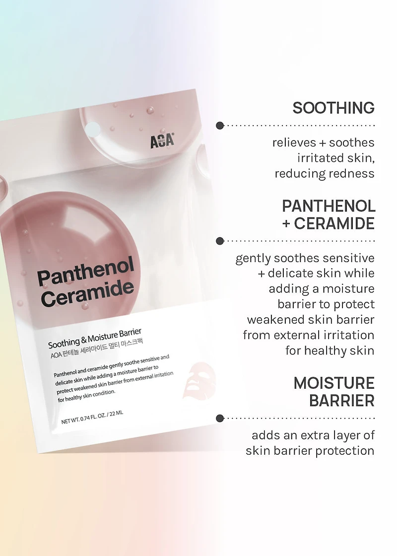 AOA Skin Panthenol + Ceramide Sheet Mask