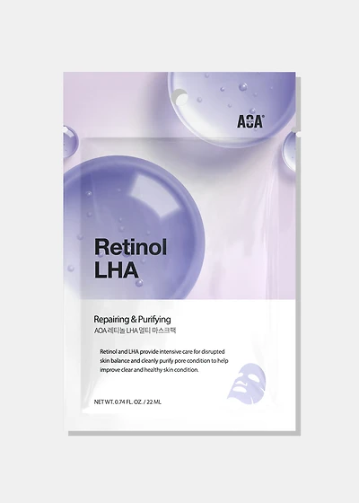 AOA Skin Retinol + LHA Sheet Mask