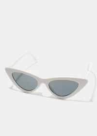 A+ White Cat Eye Sunglasses