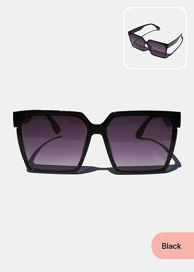 Oversized Chic Rectangular Glasses