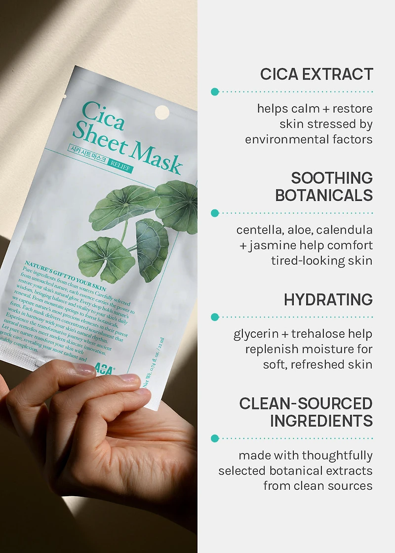 AOA Skin Nature's Gift Cica Sheet Mask