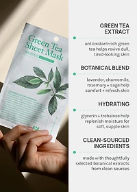 AOA Skin Nature's Gift Green Tea Sheet Mask