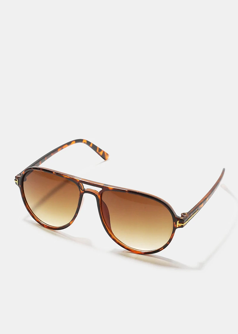 A+ Ombre Polarized Aviator Sunglasses