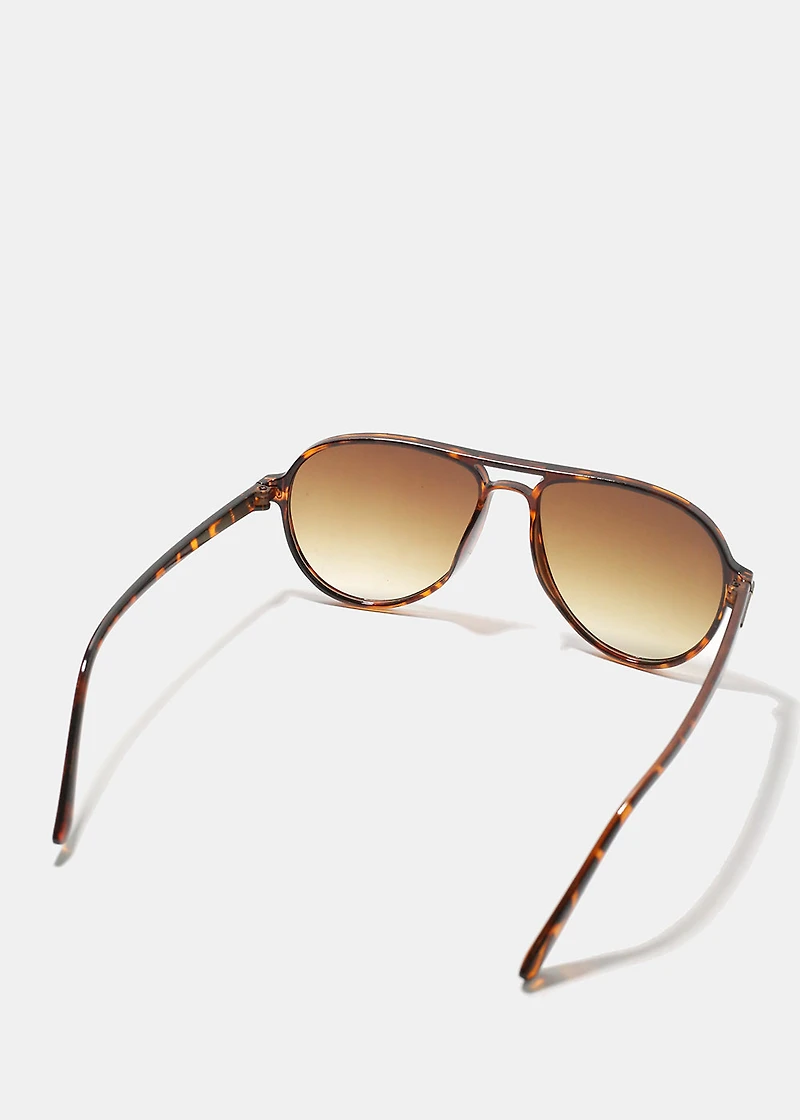 A+ Ombre Polarized Aviator Sunglasses
