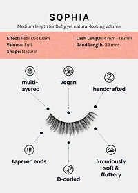 D-LUX Curl Premium Faux Mink Lashes - Sophia