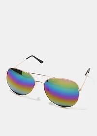 Rainbow Reflective Sunglasses