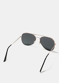 A+ Retro Reflective Aviator Sunglasses