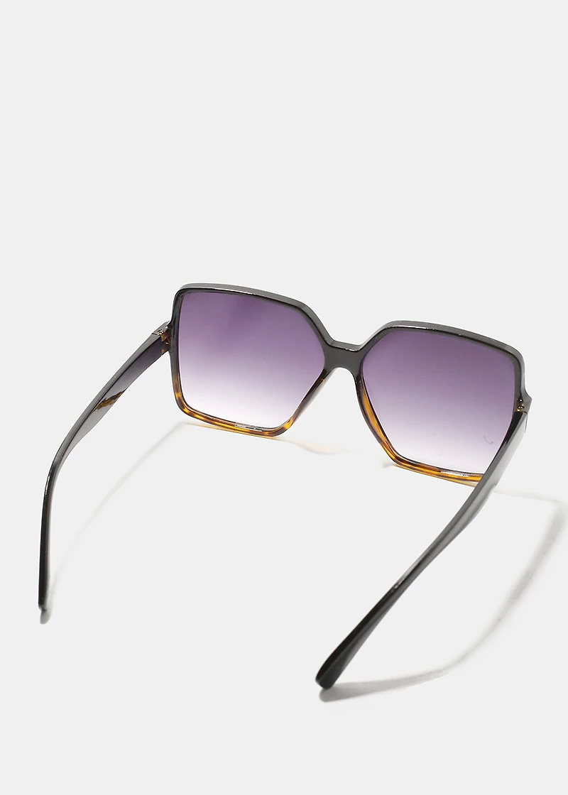 Retro Oversized Square Sunglasses