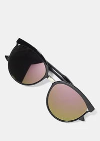 A+ Oversized Circular Reflective Shades