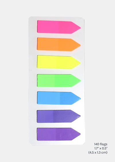 Official Key Items 7 Color Sticky Arrow Flags