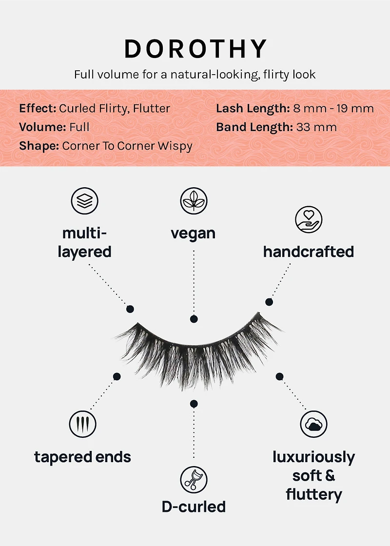D-LUX Curl Premium Faux Mink Lashes - Dorothy