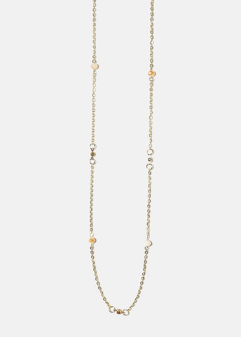 Two-Toned Bead Belly Chain