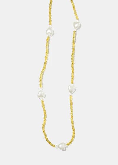 Heart Shape Pearl Bead Waist Chain