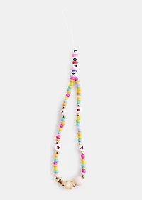 Colorful Love Phone Wristlet Strap