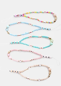 Colorful Love Phone Wristlet Strap