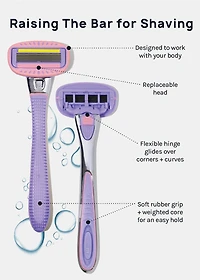 AOA Women's 5-Blade Razor Starter Kit