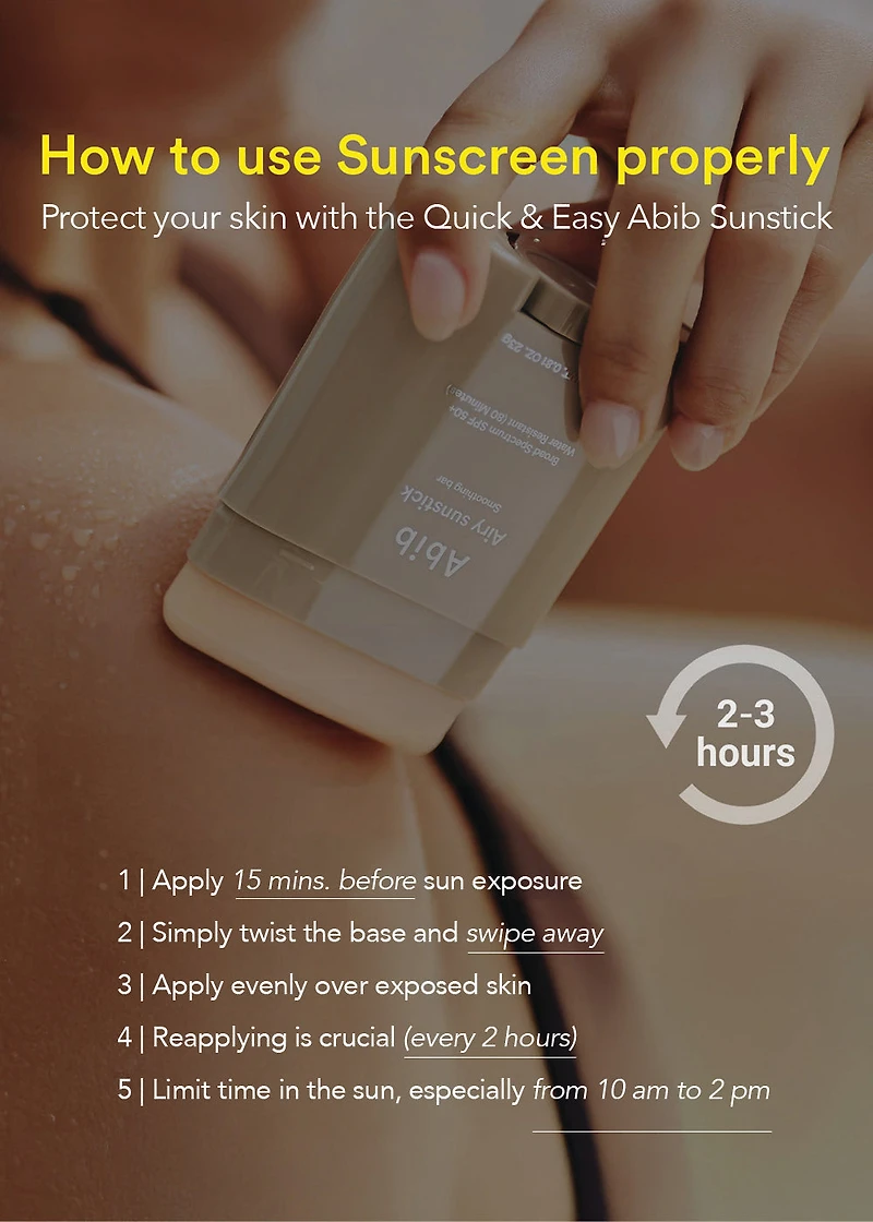 Abib Airy Sunstick Smoothing Bar 23g