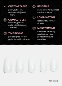 AOA Pro Press-On Nails: 13 Classic