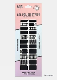 AOA Paw Paw Gel Polish Strips: French Maid