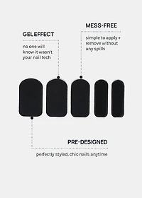 AOA Paw Paw Gel Polish Strips: Blvk