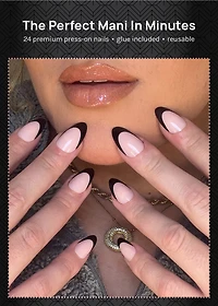 AOA Pro Press-On Nails: French Noir