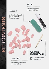 AOA Pro Press-On Nails: Bubble Gum