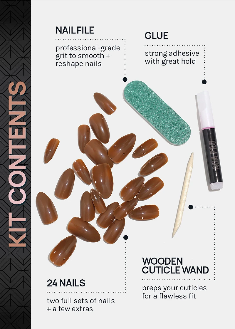 AOA Pro Press-On Nails: Cold Brew