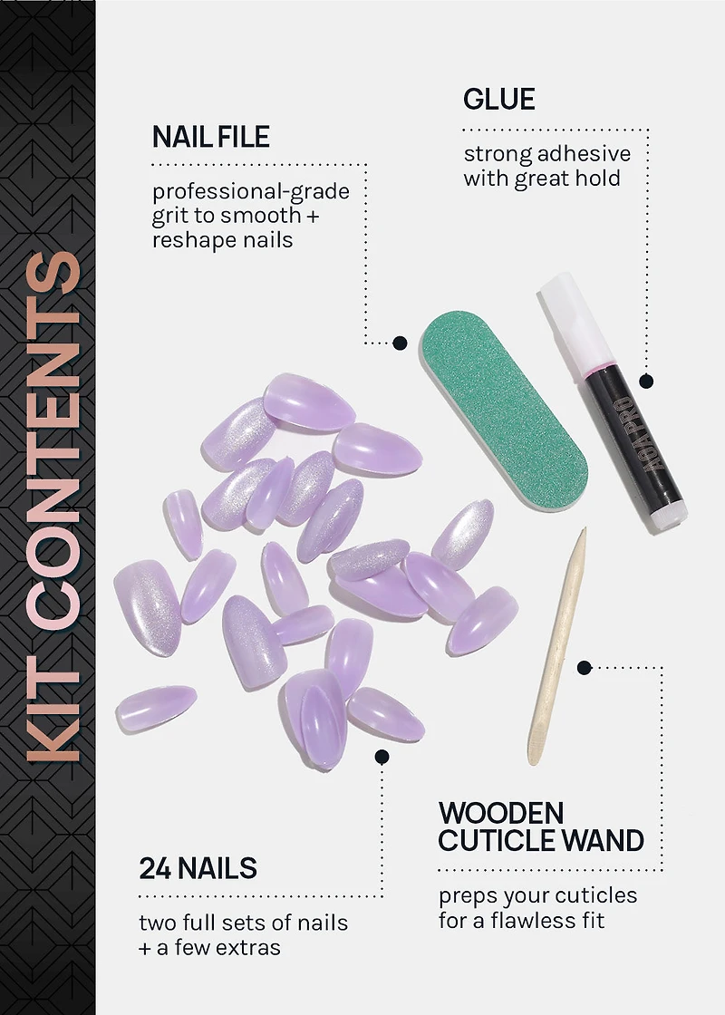 AOA Pro Press-On Nails: Berry Spritz