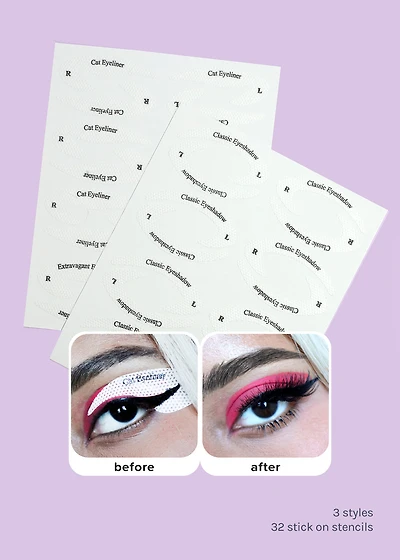 AOA Eyeshadow + Eyeliner Sticker Templates