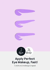 AOA Perfect Winged Eyeliner Sticker Templates