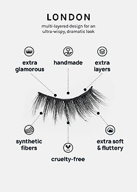 A+ Glam 3D Faux Mink Lashes - London