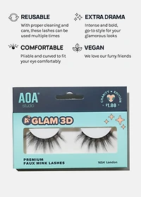 A+ Glam 3D Faux Mink Lashes - London