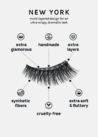 A+ Glam 3D Faux Mink Lashes - New York