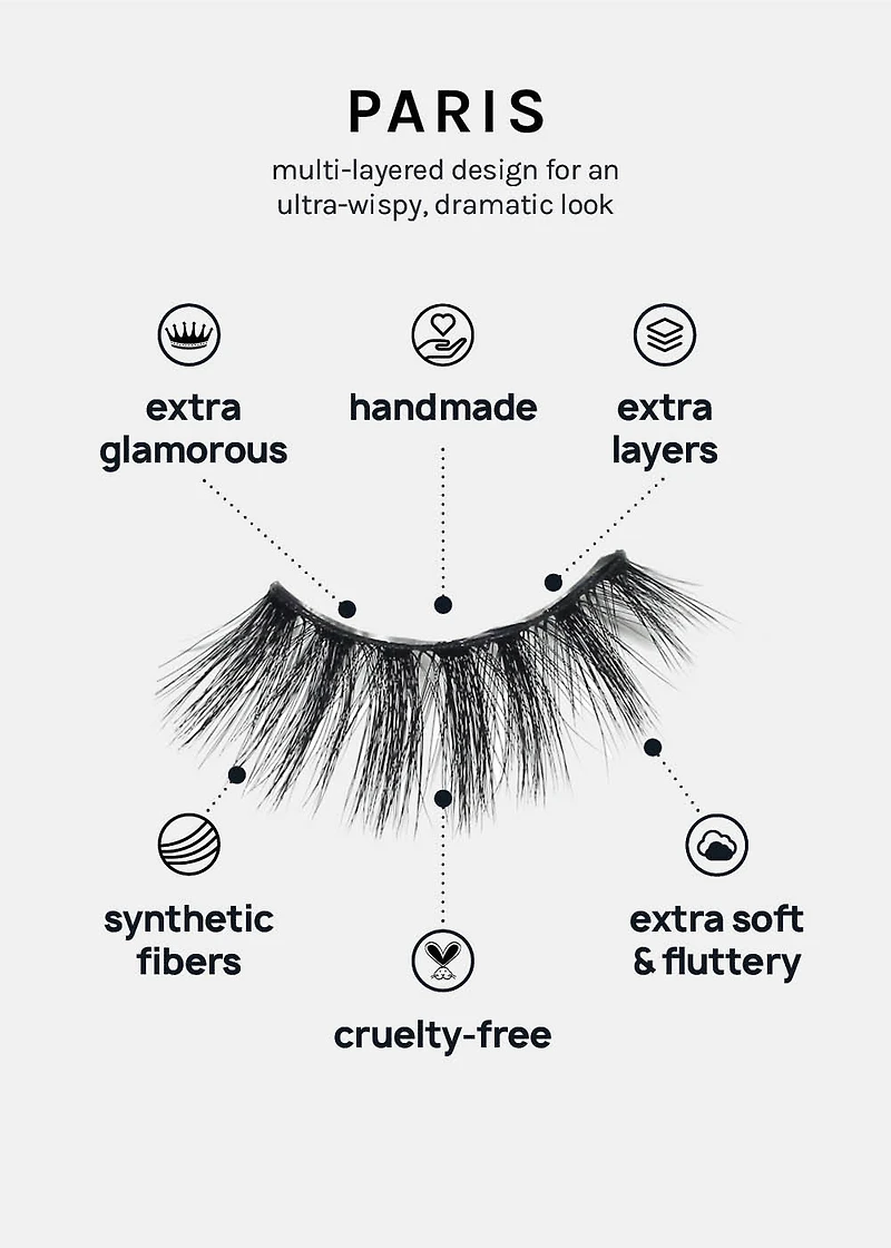 A+ Glam 3D Faux Mink Lashes - Paris