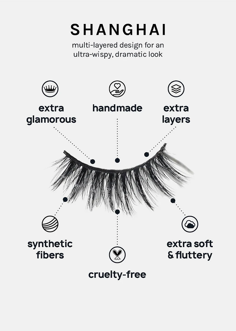 A+ Glam 3D Faux Mink Lashes - Shanghai