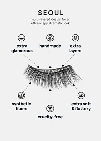 A+ Glam 3D Faux Mink Lashes - Seoul