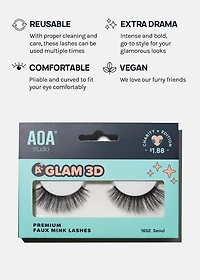 A+ Glam 3D Faux Mink Lashes - Seoul