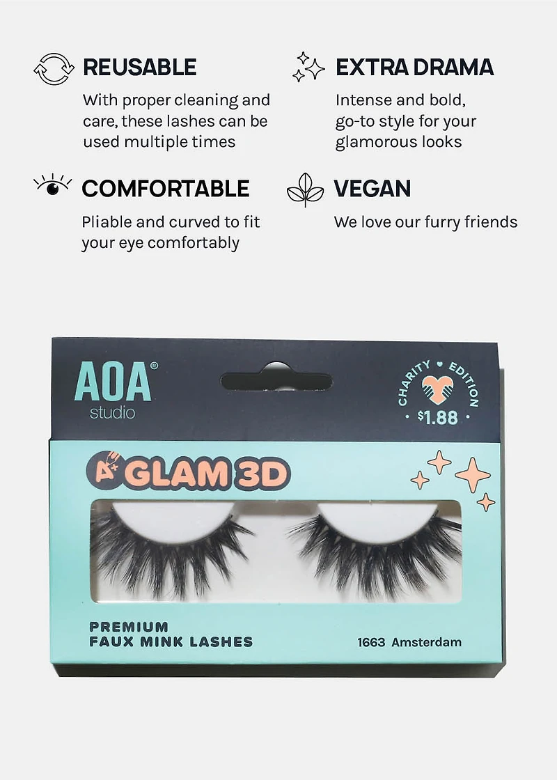A+ Glam 3D Faux Mink Lashes - Amsterdam
