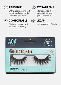 A+ Glam 3D Faux Mink Lashes - Amsterdam