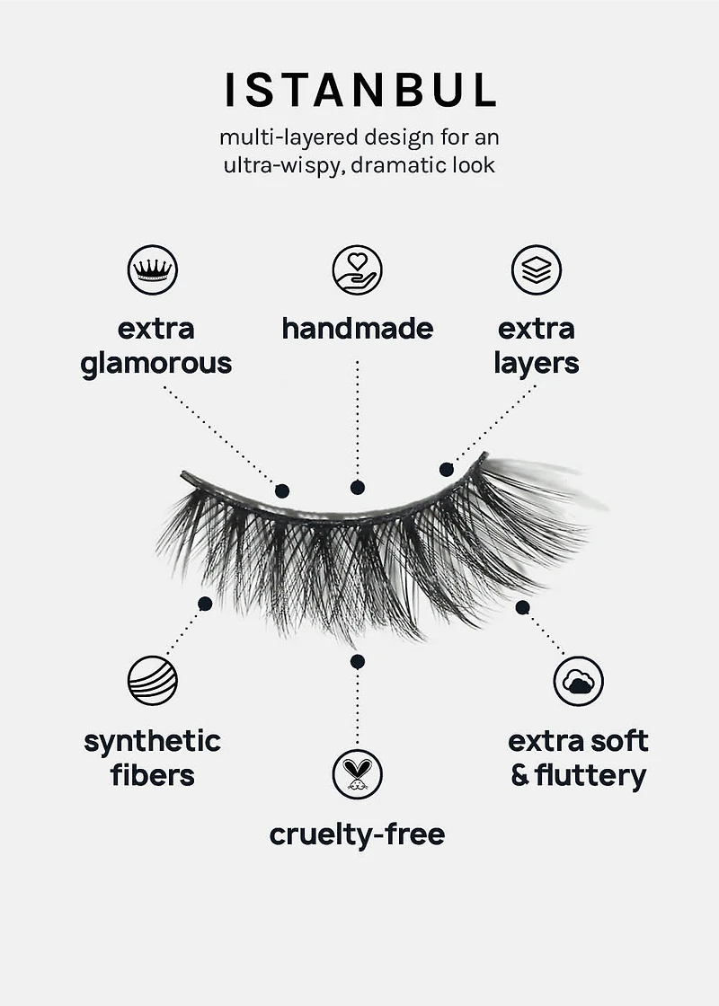 A+ Glam 3D Faux Mink Lashes - Istanbul