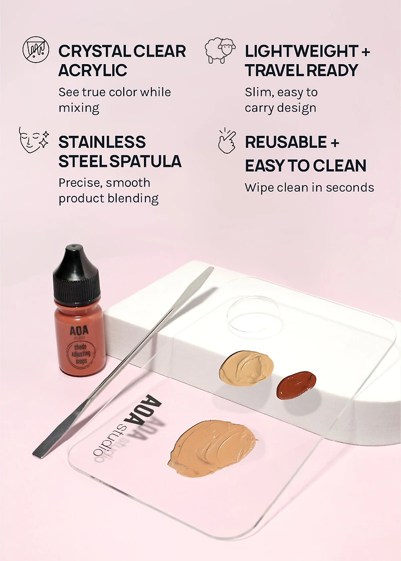 Paw Acrylic Mixing Palette and Spatula