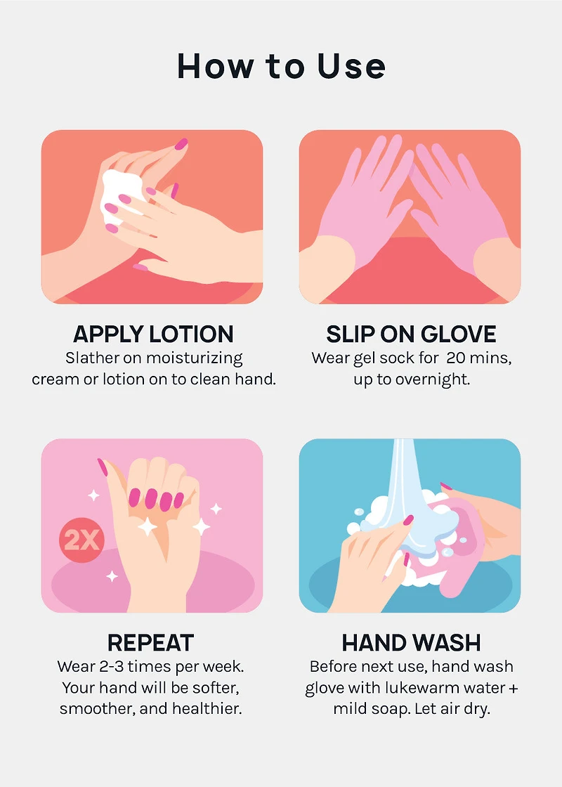 A+ Gel Lined Moisturizing Spa Glove