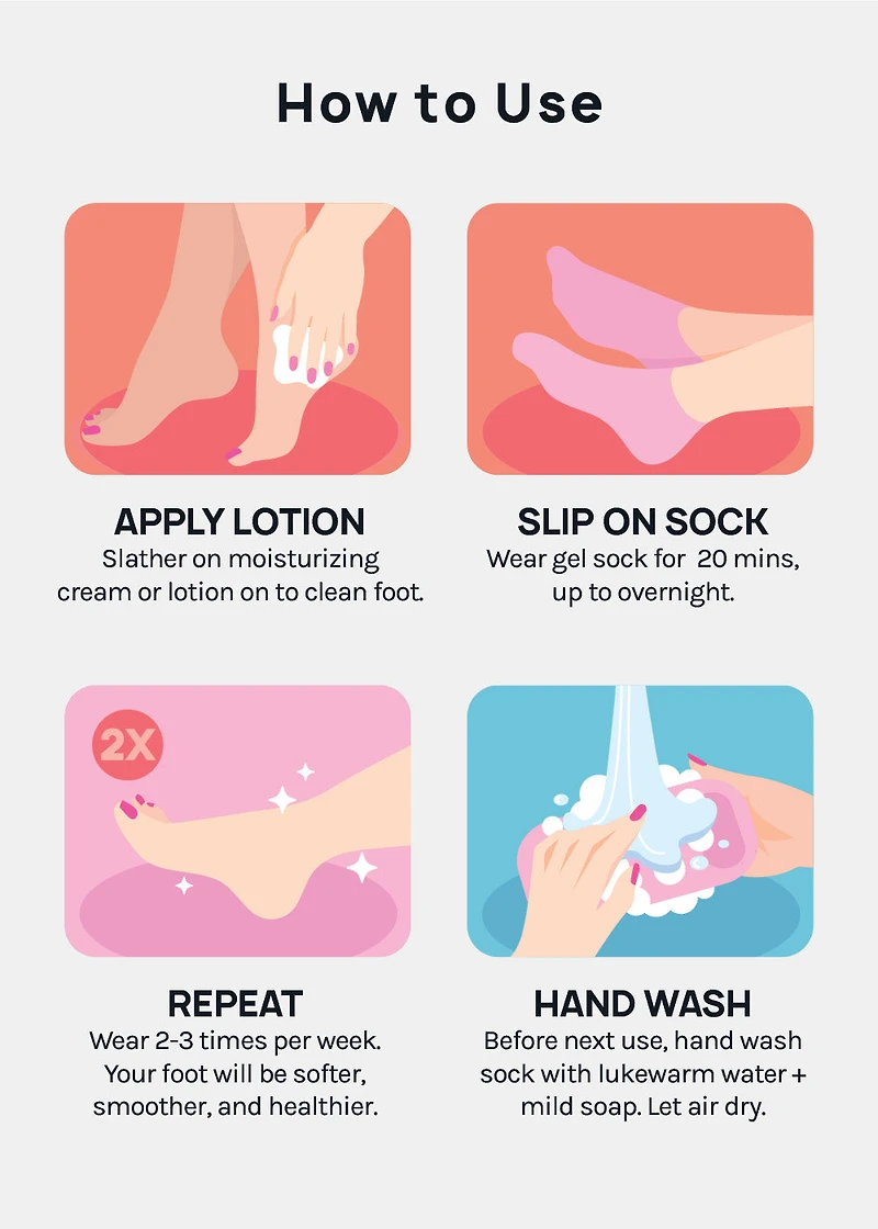 A+ Gel Lined Moisturizing Spa Sock