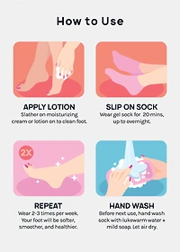 A+ Gel Lined Moisturizing Spa Sock