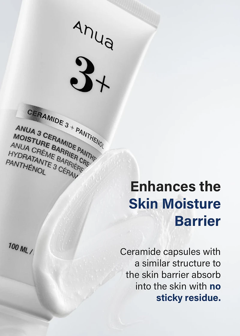 Anua 3 Ceramide Panthenol Moisture Barrier Cream 100ml