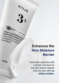 Anua 3 Ceramide Panthenol Moisture Barrier Cream 100ml