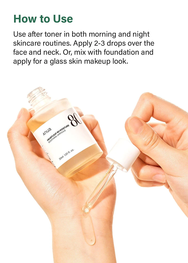 Anua Heartleaf 80 Moisture Soothing Ampoule 30ml
